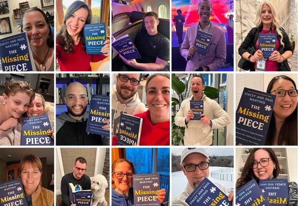 people holding a book