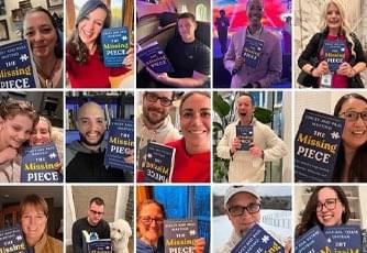 people holding a book